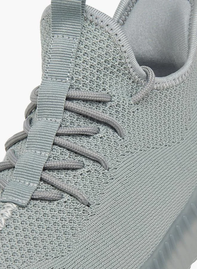 Oaklan by Shoexpress GREY Women's Textured Sports Shoes with Lace-Up Closure for Women | Best Price UAE