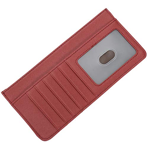 ARRIZO Women's Credit Card Wallet Slim Long Card Wallet Holder with Zipper Pocket for Cash, Coin, Receipt, ID Card - Image 1
