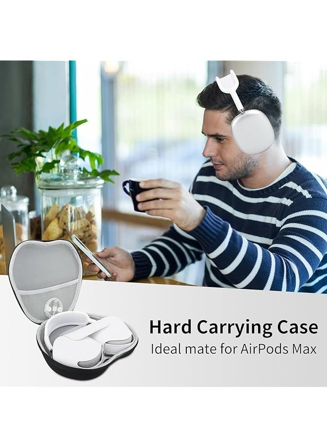 erorex - Hard Case For New Airpods Max 2 Airpods Max Travel Carrying Headphone Case With Mesh Pocket Airpods Max Protective Portable Storage Bag For Airpods Max 2 2024 Headphone Accessories Close Cover - Image 1