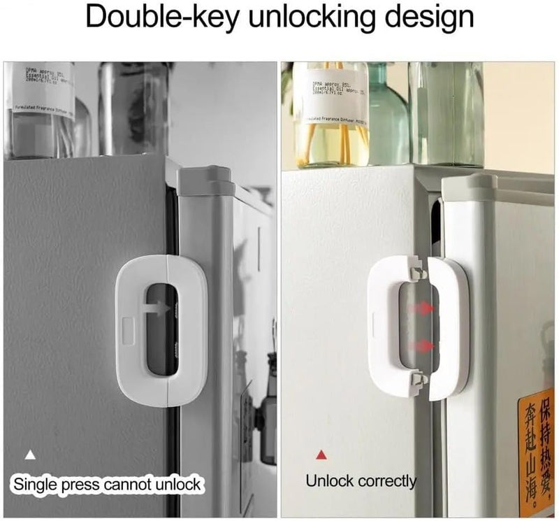 Childproof Fridge Lock Strap - Strong Adhesive Refrigerator Door Safety Lock for Toddlers - Multi Purpose Cabinet Drawer Freezer Wardrobe Lock for Baby Home Safety - Image 5