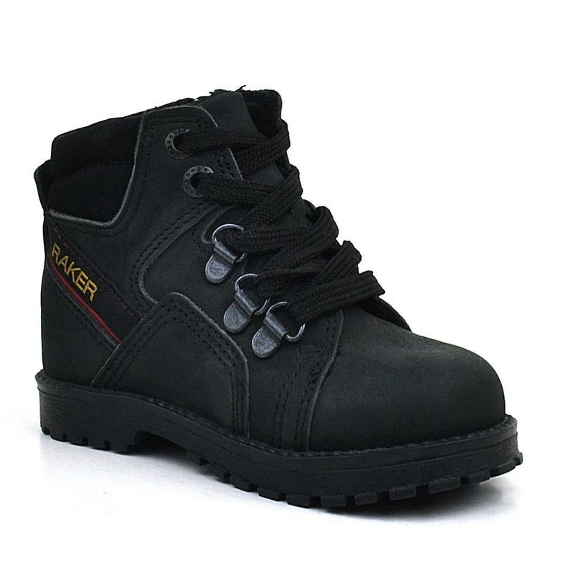 Rakerplus Raker Plus children's genuine leather boots with black fur zipper - Image 2