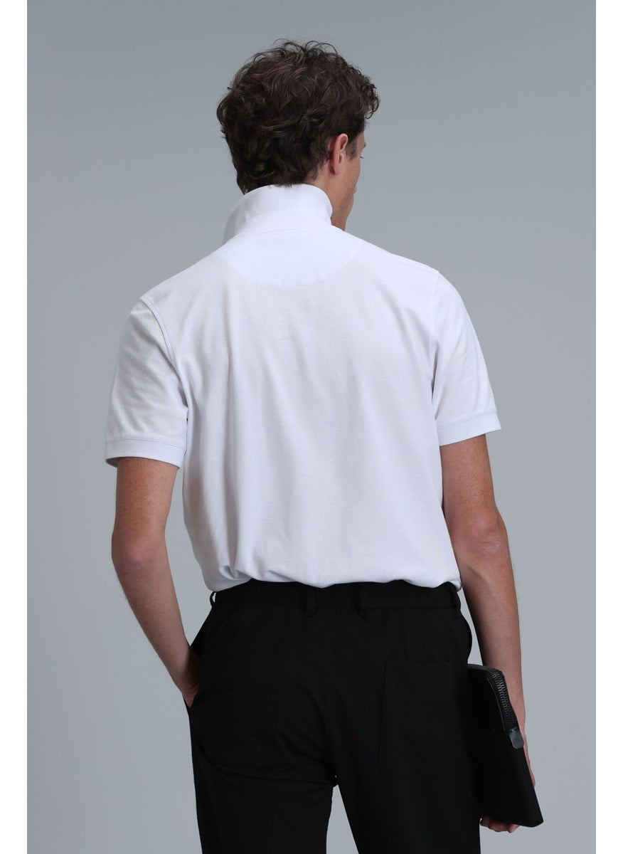 Lufian - Men's Mandy Smart Polo T-Shirt 111040178 White - Image 1