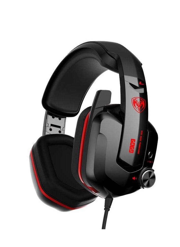 Somic - Wired and Wireless gaming headset calssic model G909 , USB plug is compatible for PC, LATOP, with virtual 7.1 surround sound, the sound can perform the 4D sound , cool unique design and beautiful earshell shape supply a real gaming scene , Long stable communication and high quality chipset make this headphone be a better choice for home audio Usage. - Image 1