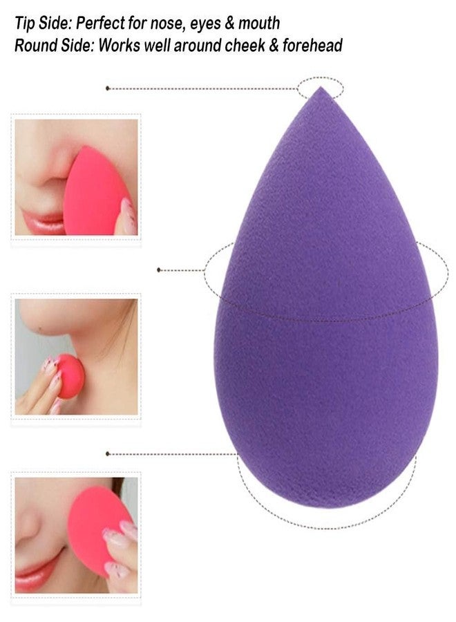 Ruby Face Rubyface Beauty Blender Sponge Mini, Makeup Powder Puff, 10 Pcs Multicolored Makeup Beauty Sponges Blender, Replacement for Powder Foundation Container - Image 5