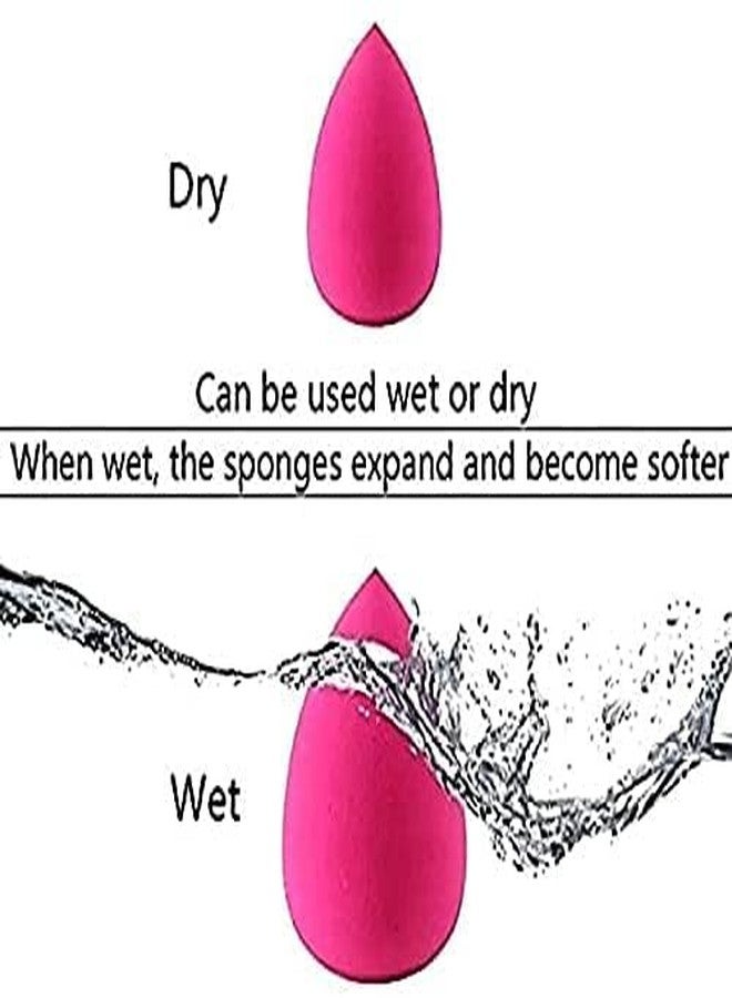 Ruby Face Rubyface Beauty Blender Sponge Mini, Makeup Powder Puff, 10 Pcs Multicolored Makeup Beauty Sponges Blender, Replacement for Powder Foundation Container - Image 4