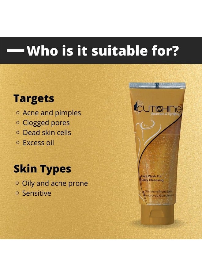 Ethiglo Cutishine Anti Acne Face Wash, 140ml (Pack of 2) - Image 3