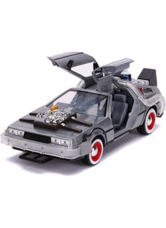 JADA Jada Back to the Future Part III DeLorean Time Machine Die-Cast Car (1:32)  - Image 3
