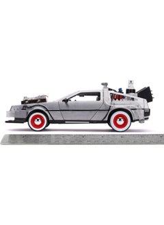 JADA Jada Back to the Future Part III DeLorean Time Machine Die-Cast Car (1:32)  - Image 4