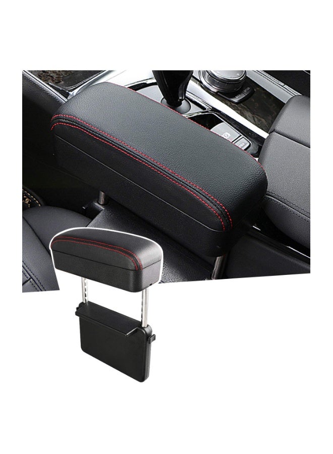 Auto Car Armrest Extender Support Elbow & Forearm Arm Wrist Rest Support Adjustable Height Comfort Pad Universal Fit for Most Car Models Center Console (Red with Organizer) - Image 3
