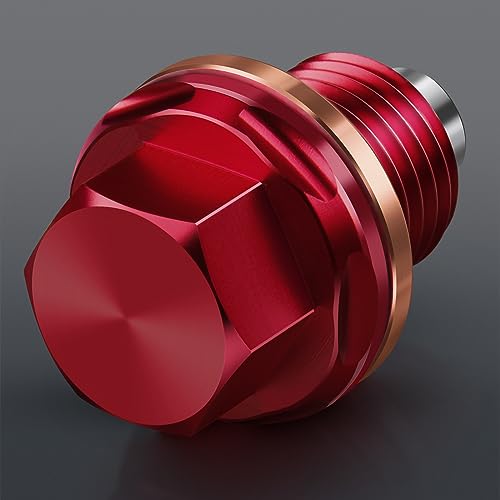 OxyGenie M14 x1.5 Magnetic Oil Drain Plug 7075 Aluminum CNC Craft with Crush Washer Gaskets Replacement for Ford GM Hyundai KIA and More Select Models - Image 5