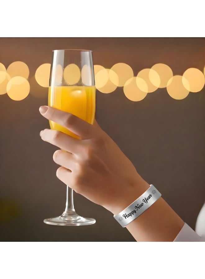 PRINTSHOP4ME New Year Paper Wristbands–Wristbands For Events,New Year Parties And Celebrations–Secure Tyvek Wristbands For Crowd Control And Entry Management - Image 2