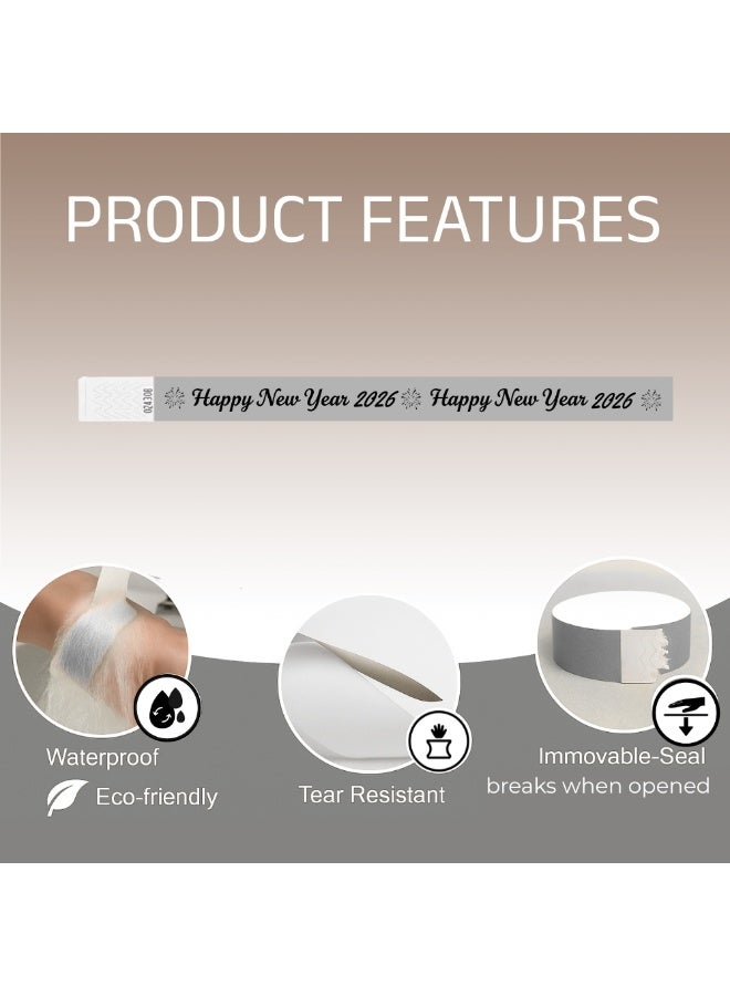 PRINTSHOP4ME New Year Paper Wristbands–Wristbands For Events,New Year Parties And Celebrations–Secure Tyvek Wristbands For Crowd Control And Entry Management - Image 4