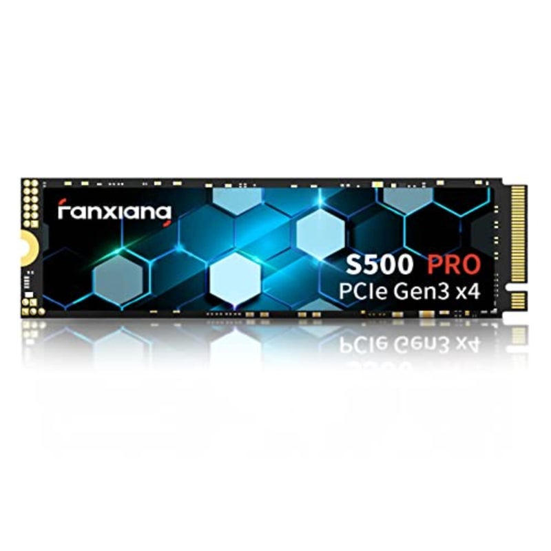 S500 Pro NVMe SSD M.2 PCIe Gen3x4 2280 محرك أقراص الحالة الصلبة الداخلي، SLC Cache 3D NAND TLC، حتى 3000 ميجابايت/ثانية - Image 1