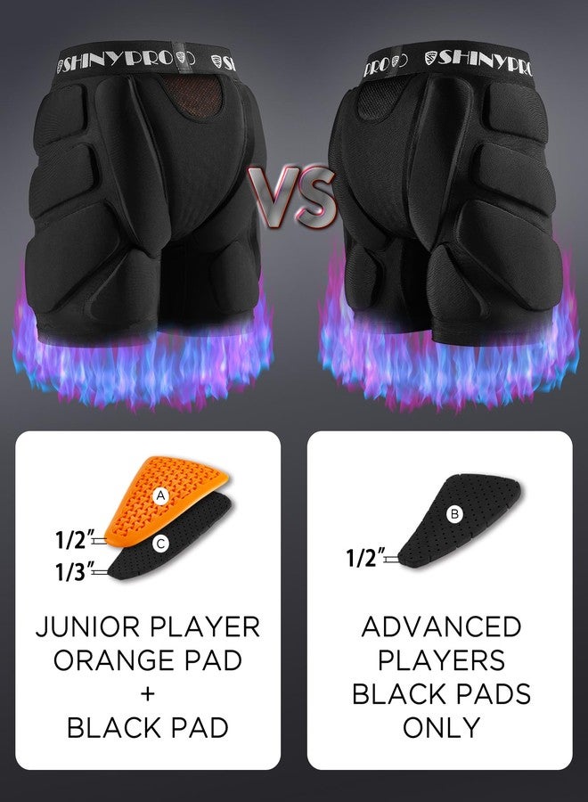 SHINYPRO Protective Padded Shorts for Snowboarding and Skating,Tear Resistance Butt Pad Heavy Duty Protection,All Pads are Removable - Image 3