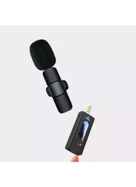 K35 Wireless Lavalier Microphone For iPhone iPad USB C Smartphone Plug And Play Mini Mic For YouTube TikTok Live Streaming Gaming K Song Recording Auto Noise Reduction
