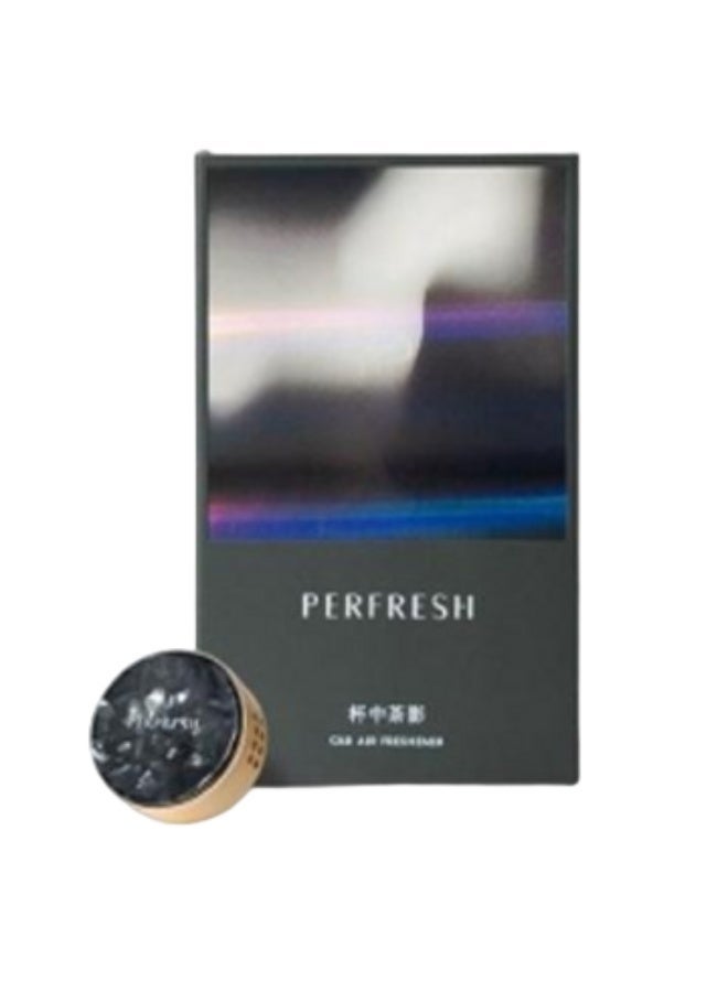 PERFRESH Car Air Freshener Kit,Magnetic vent clip design, long-lasting light fragrance, effectively neutralizes odors. 4 exclusive scents available，Includes: 1diffuser,2 fragrance pads（Tea Shadow in Cup） - Image 1