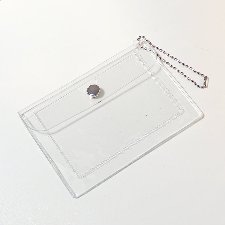 Ins Style Transparent Card Holder Student Coin Purse Girl Heart Card Holder Keychain Meal Card Male Delivery Bank Card Holder - Image 1