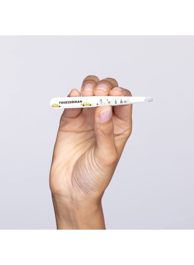 Tweezerman Exclusive 40th Birthday Slant Tweezer - Hair Removal Tweezers, Stainless Steel, Silver - Image 4