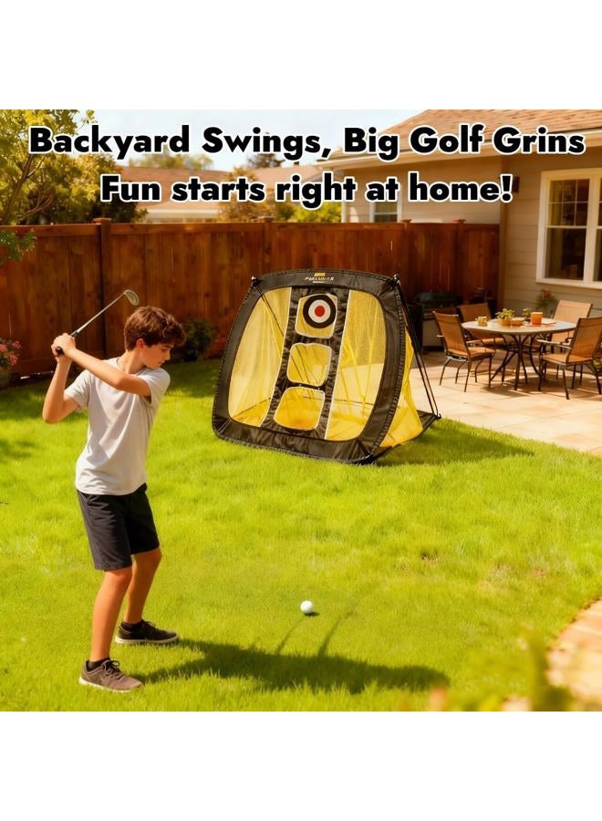 PodiuMax Pop Up Golf Chipping Net, Indoor/Outdoor Golfing Target Net for Accuracy and Swing Practice - Image 2