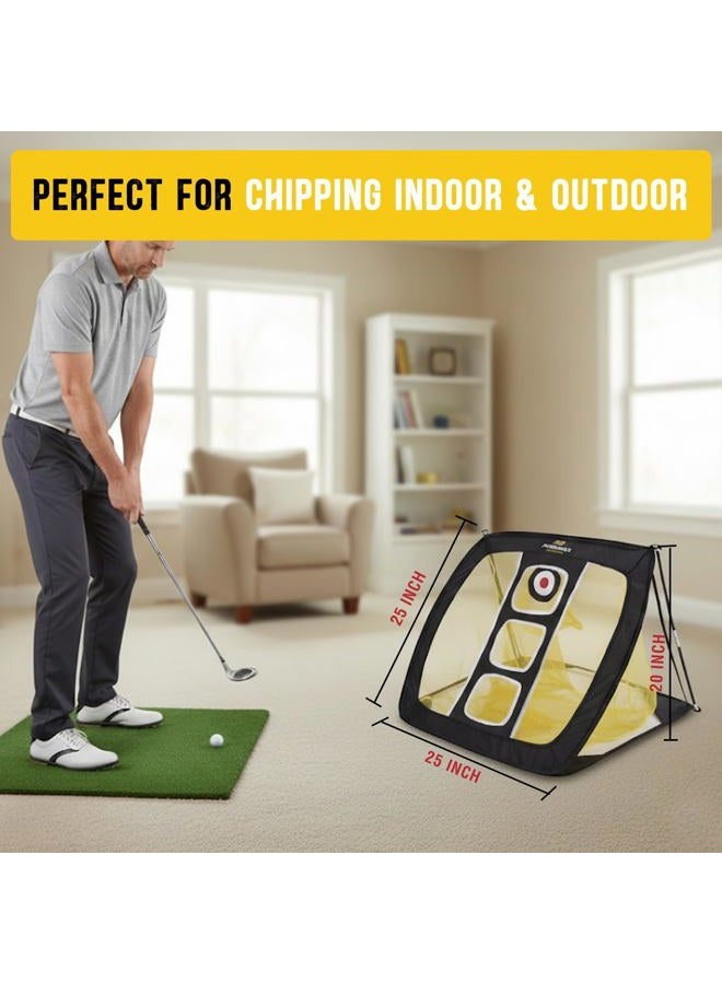 PodiuMax Pop Up Golf Chipping Net, Indoor/Outdoor Golfing Target Net for Accuracy and Swing Practice - Image 3