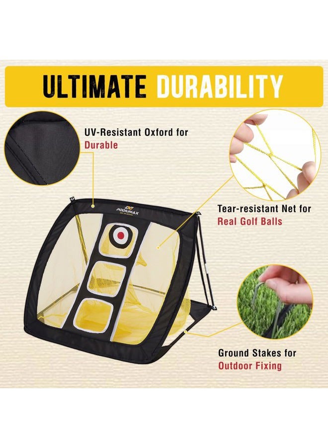 PodiuMax Pop Up Golf Chipping Net, Indoor/Outdoor Golfing Target Net for Accuracy and Swing Practice - Image 4
