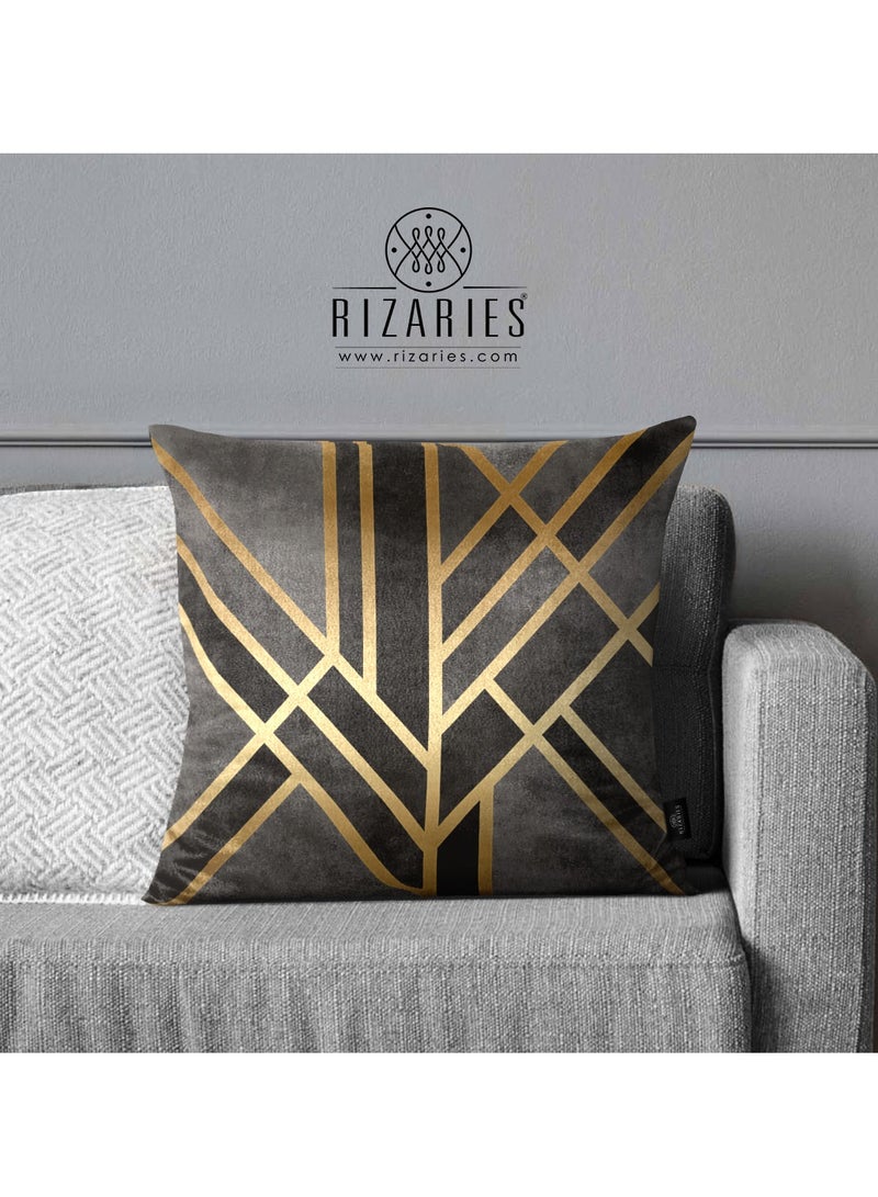RIZARIES Grey Mosaic Throw Pillow Set of 6 - Image 3