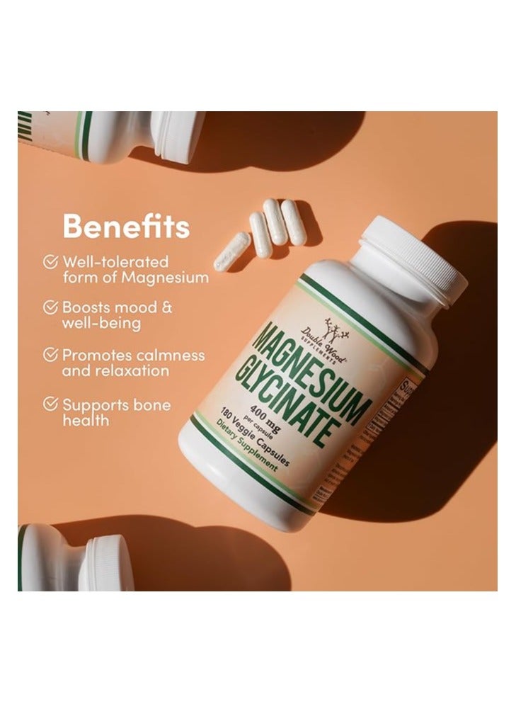 Double Wood Supplements Doublewood Magnesium Glycinate Capsules 180 - Image 5