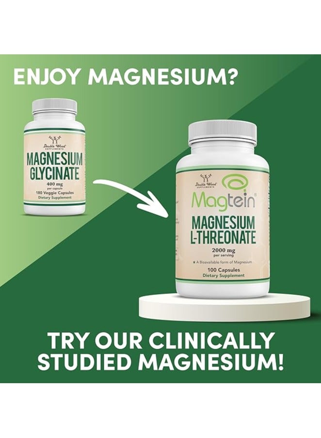 Double Wood Supplements Doublewood Magnesium Glycinate Capsules 180 - Image 4