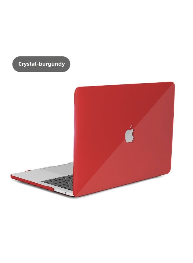 جراب حماية لجهاز Apple Laptop MacBook Pro air13 Crystal Case Pro14 جراب حماية للكمبيوتر - اللون: كريستال أحمر نبيذي - الطراز المطبق: مجوف Air13 (A1369/A1466) - Image 1