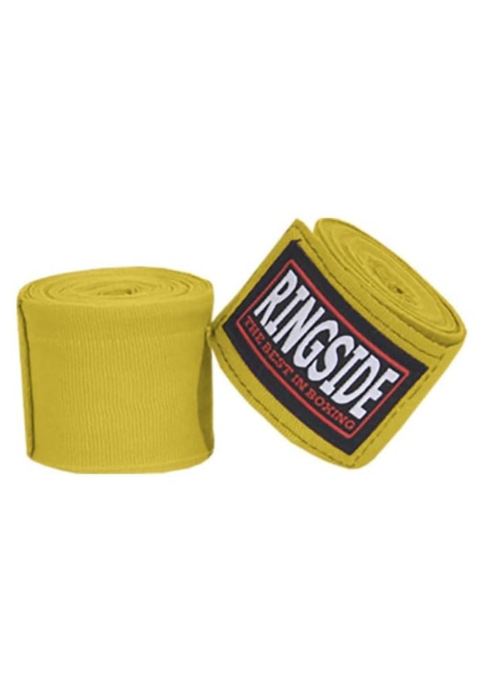 Ringside Mexican Style Boxing Hand Wraps (Pair) - Gold, 180 inches - Image 2