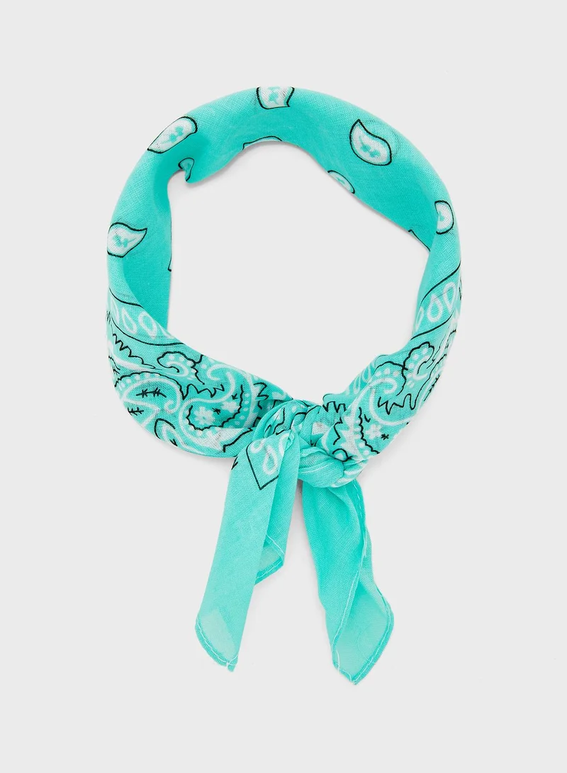 Ginger Double Sided Paisley Bandana Scarf