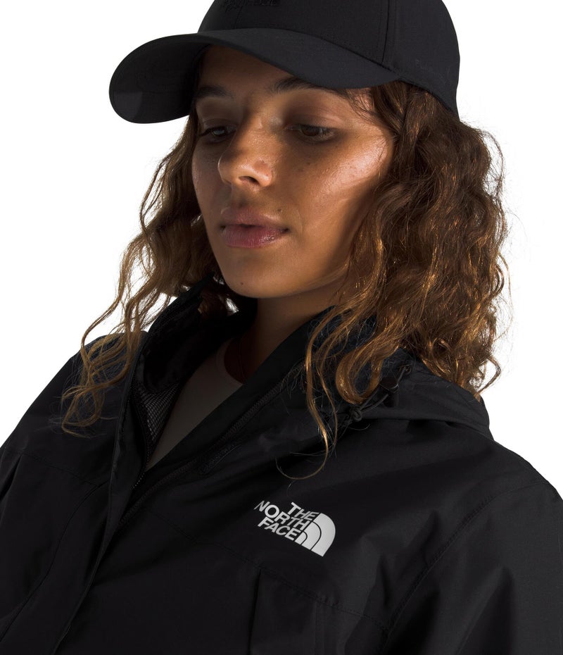 THE NORTH FACE Women's Antora Waterproof Jacket (Standard and Plus Size) | Breathable Rain Coat with 3 Piece Hood & Alpine Zip Hand Pockets, TNF Black, Medium - Image 3