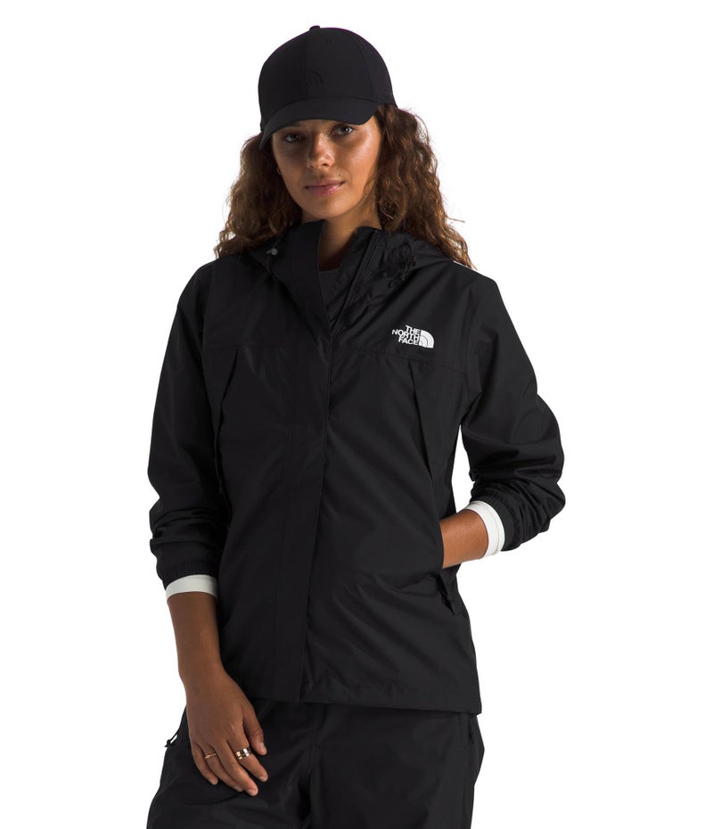 THE NORTH FACE Women's Antora Waterproof Jacket (Standard and Plus Size) | Breathable Rain Coat with 3 Piece Hood & Alpine Zip Hand Pockets, TNF Black, Medium - Image 1