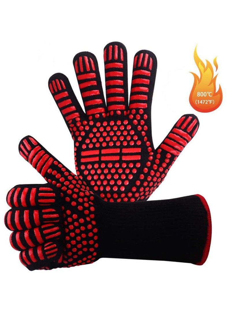 DubaiGallery BBQ Grill Silicone Non-Slip Cooking Hot Glove - 1Pair - Image 1