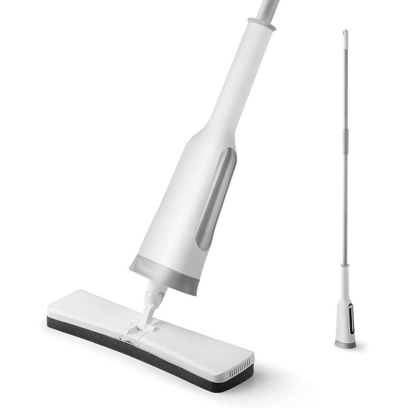 BKSMD Adjustable Self Squeezing Mop Easily Floor Cleaning Automatic SelfWringing Wet Dry Squeeze Roller Mop Long Handle Bucket Less Mop Sponge Cleaner Pack of 1 - Image 1