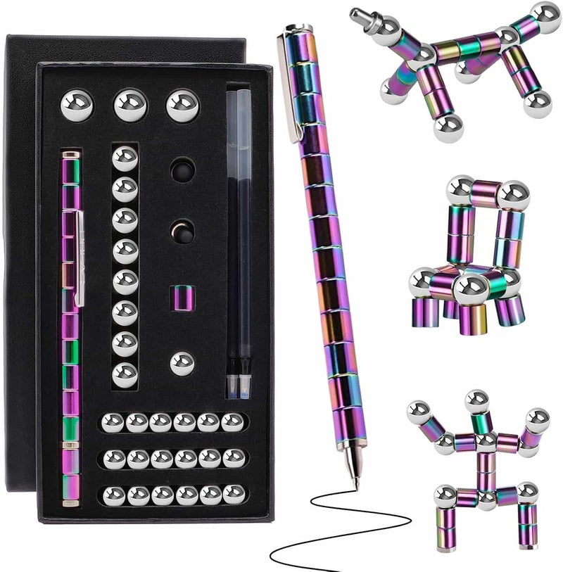YYMHMF Fidget Pen Teen Girl Boy Gifts - Magnetic Pen Magnet Pen for Adults Kids Teens - Gift for Teenage Girl Boy - Best Gift for 10 11 12 13 14 15 16 Years Old - Novelty Toy Gift for Kids 8-12 - Image 1