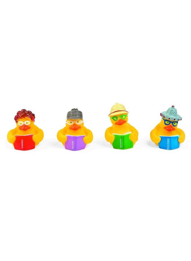 Fun Express Reading Rubber Duckies, Ducks, 12 Pieces, Library, Teaching, Treasure Chest Toys - Image 2