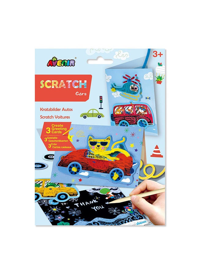 Avenir Cars Arts & Crafts Greeting Cards Set Make Beautiful Greetings Cards Art 3+ - Image 1