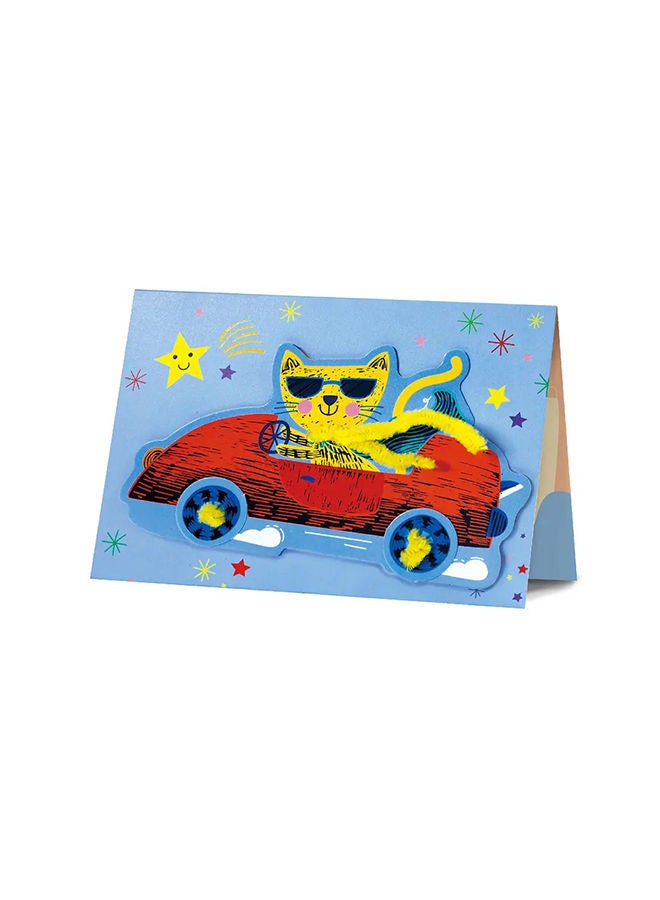 Avenir Cars Arts & Crafts Greeting Cards Set Make Beautiful Greetings Cards Art 3+ - Image 5