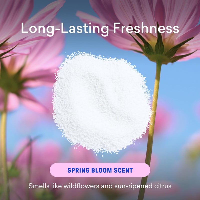 BLUELAND Oxi Laundry Booster Powder with Tin, Starter Set, Spring Bloom Scent, 25 Loads, 17.6 oz, Plastic-Free, Eco Friendly, Oxy Cleaner, Stain Remover - Image 4