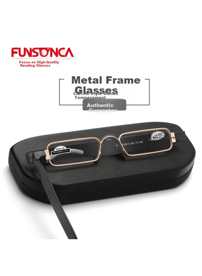 Funsonca Blue Light Blocking Folding Reading Gl Durable Imported Material 360° Rotating Portable Pen Style Uni 6109 Black +2.50 Strength - Image 3