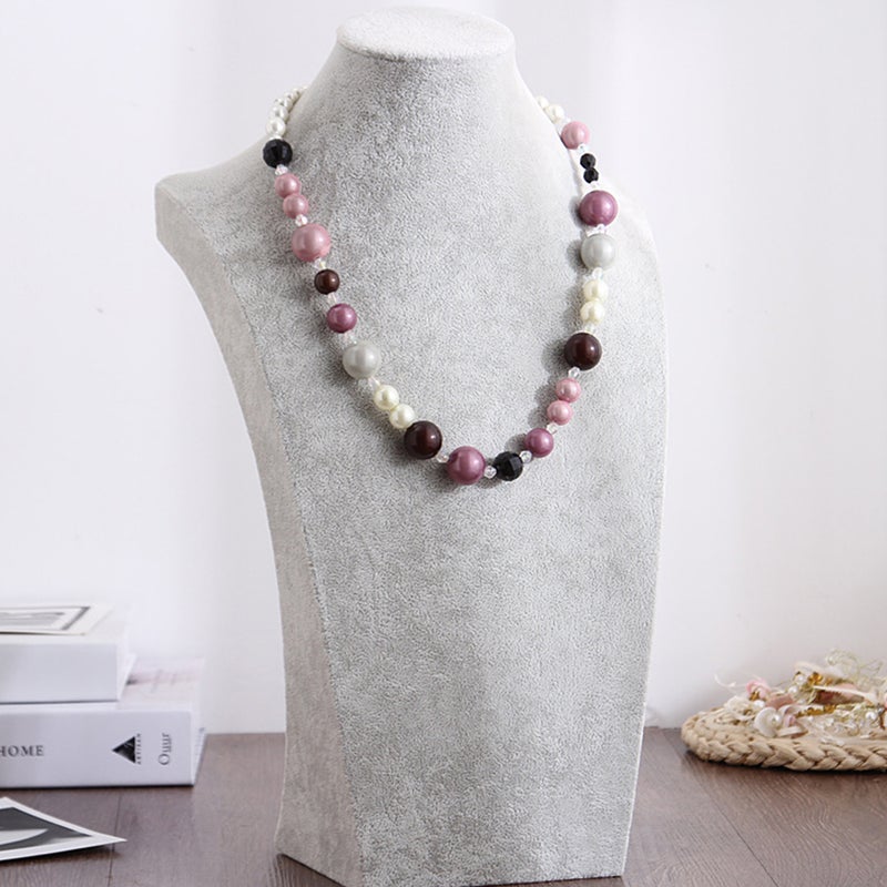 2pcs Necklace Display Stand Holder Jewelry Mannequin Earrings Pendant Display Shelf - Image 3