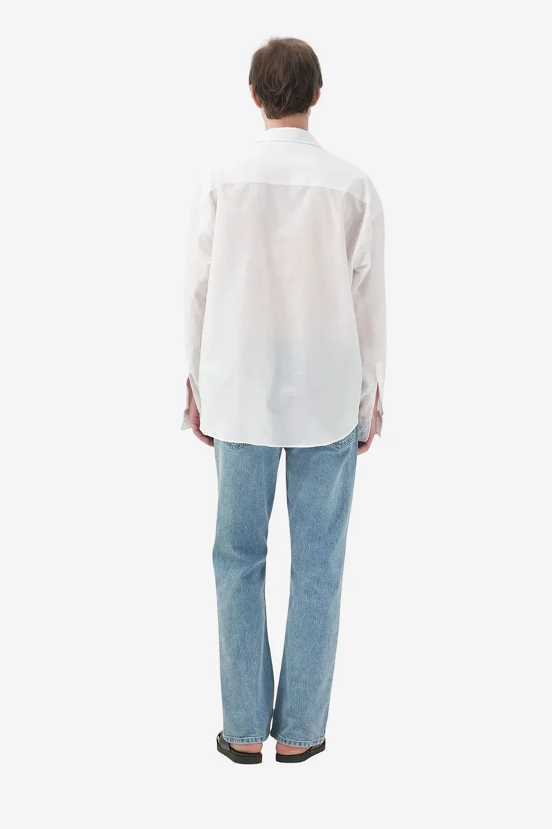 Giesto White GIESTO Men's Cotton Poplin Tie-Front Shirt for Men | Best Price UAE