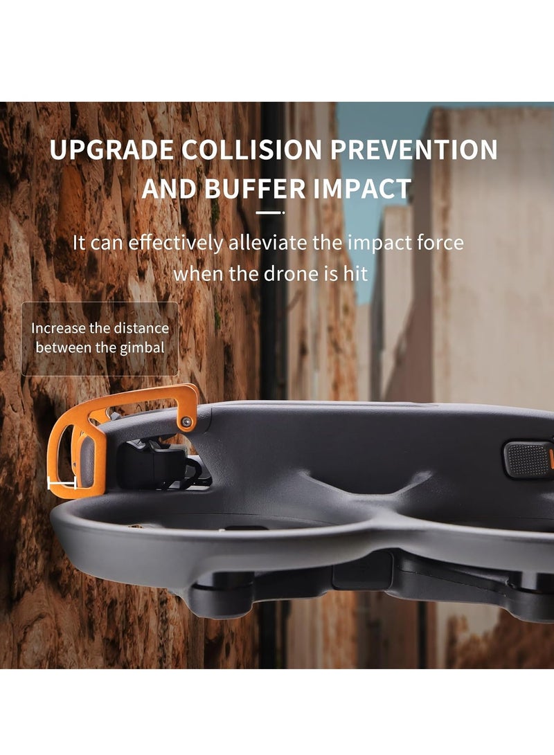 Gimbal Bumper Protection Bar, Gimbal Bumper Guard, for DJI Avata 2, Lens Safety Bumper, Aluminum Alloy Gimbal Protect Bar, Anti-Collision Protection Guard, Lens Protection Rod Accessories, Orange - Image 4