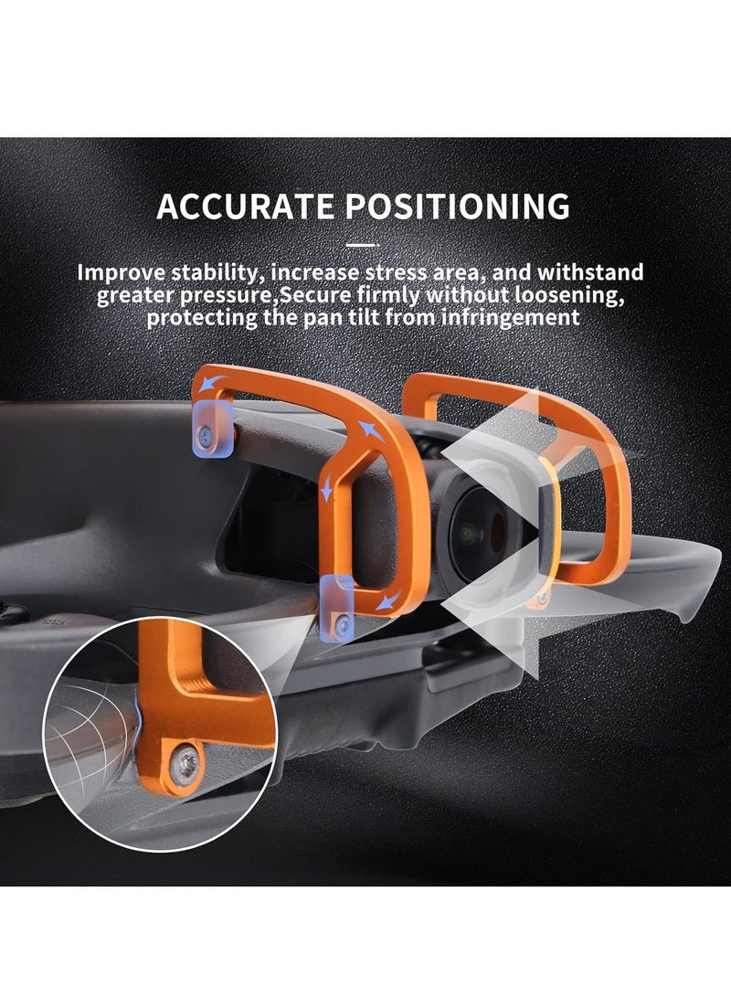 Gimbal Bumper Protection Bar, Gimbal Bumper Guard, for DJI Avata 2, Lens Safety Bumper, Aluminum Alloy Gimbal Protect Bar, Anti-Collision Protection Guard, Lens Protection Rod Accessories, Orange - Image 3