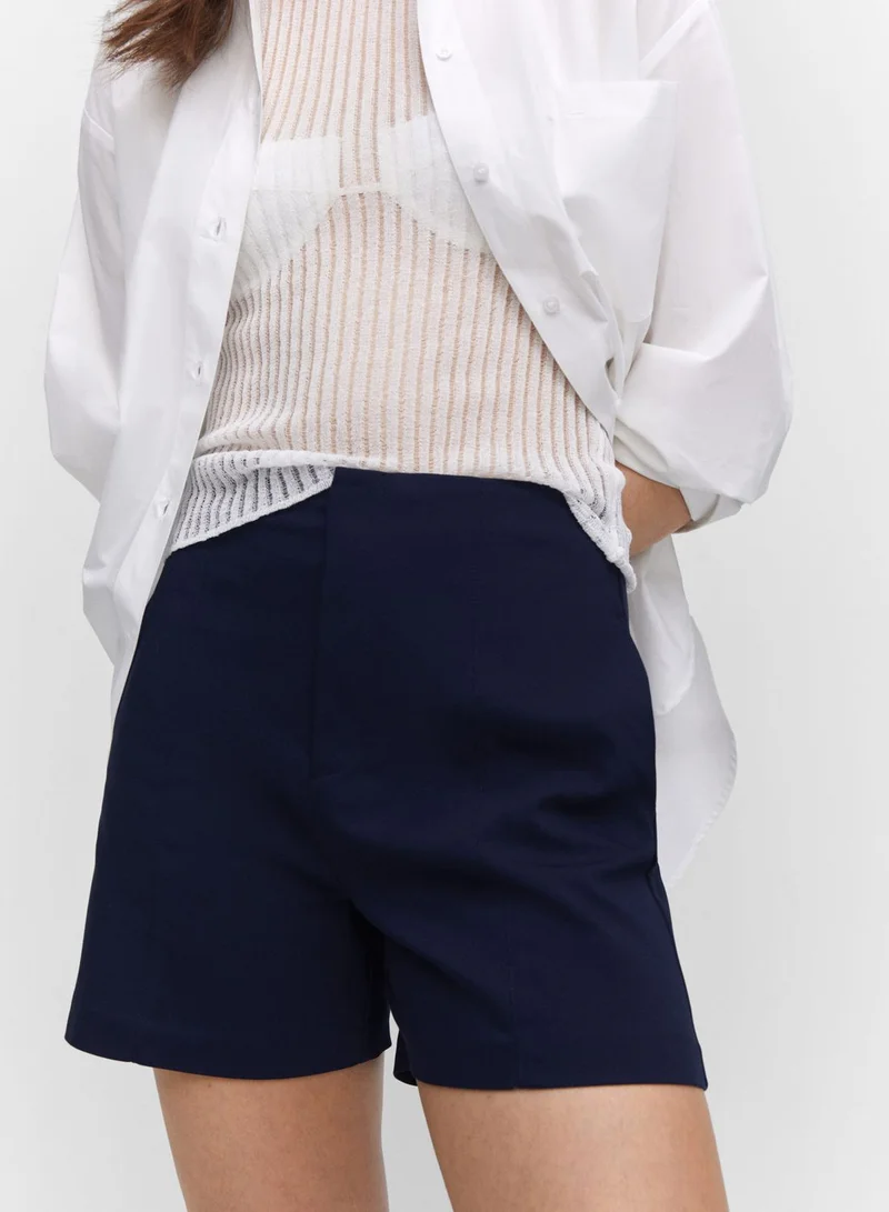 MANGO High Waist Shorts