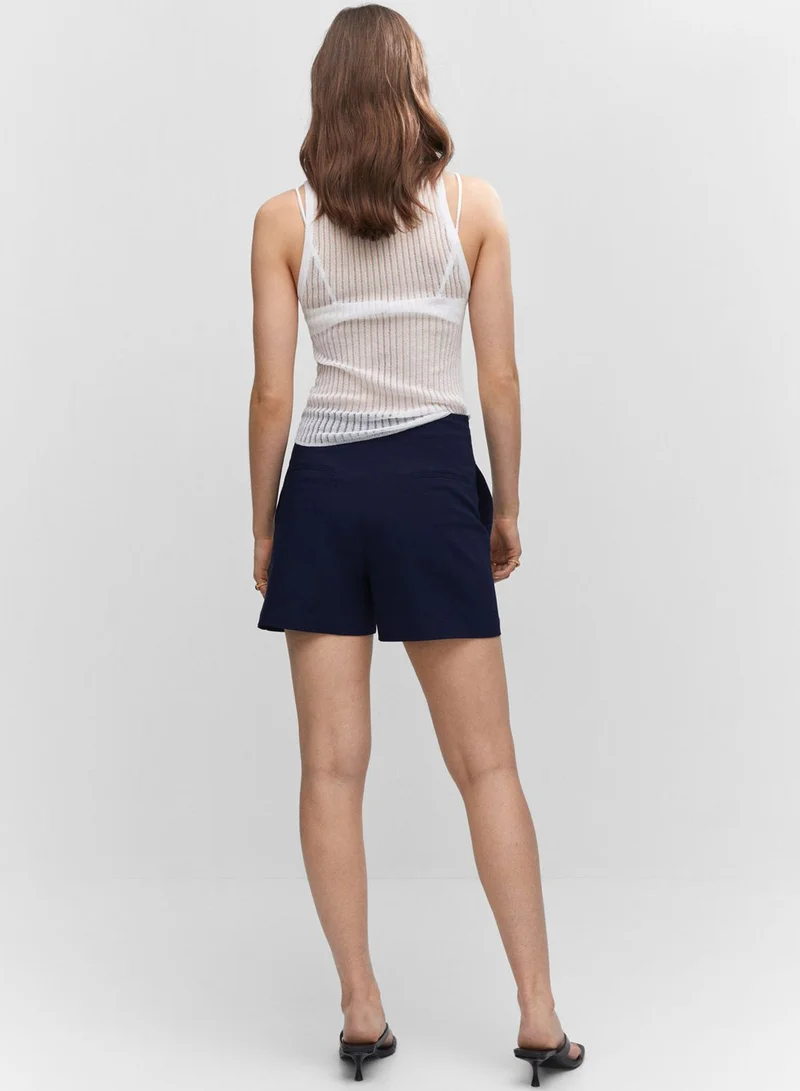 MANGO High Waist Shorts