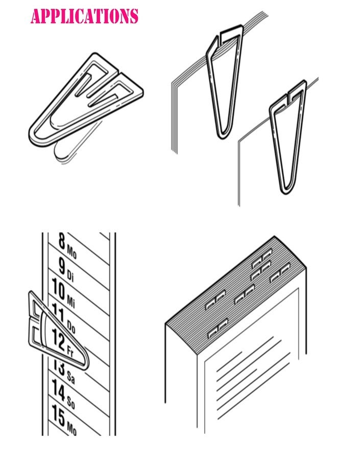 Laurel Mini Paper Clips Office Plastiklips 21mm 25mm & 35mm - Image 5