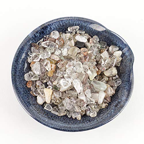 Cherry Tree Collection 1/2 Pound Polished Tumbled Gemstone Chips, Pebbles, Crystal Chips Bulk for Jewelry Making, Healing, Plants, Succulents, Aquariums, Decoration, Chakra (Green Phantom Quartz) - Image 2
