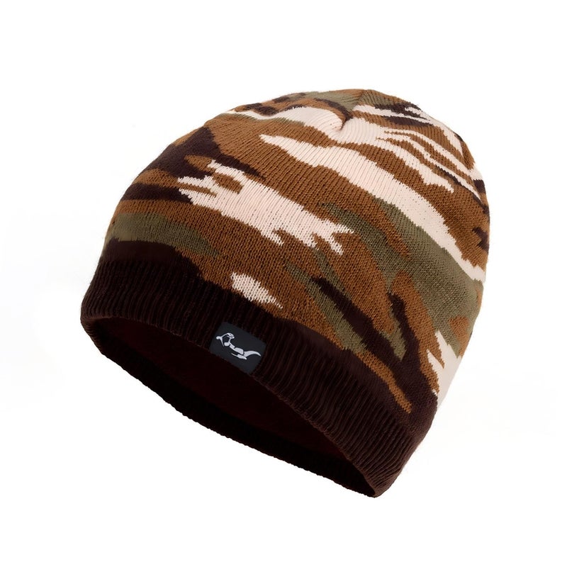 OTTER 100% Waterproof, Windproof, Breathable - Beanie Hat Suitable for All Activities in All Weather Conditions Hat (Brown) - Image 1